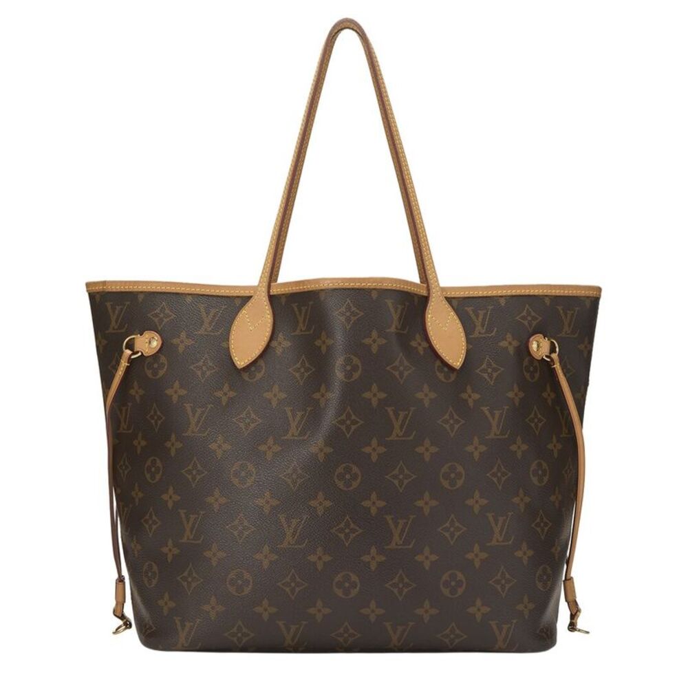Louis Vuitton Brown Monogram Coated Canvas Neverfull Mm (Authentic Pre-Loved)